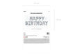 Picture of FOIL BALLOON HAPPY BIRTHDAY SILVER 340 X 35CM